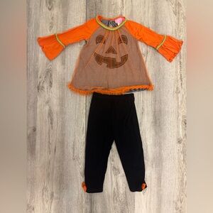 Good Lad Halloween Matching Set Orange and Black